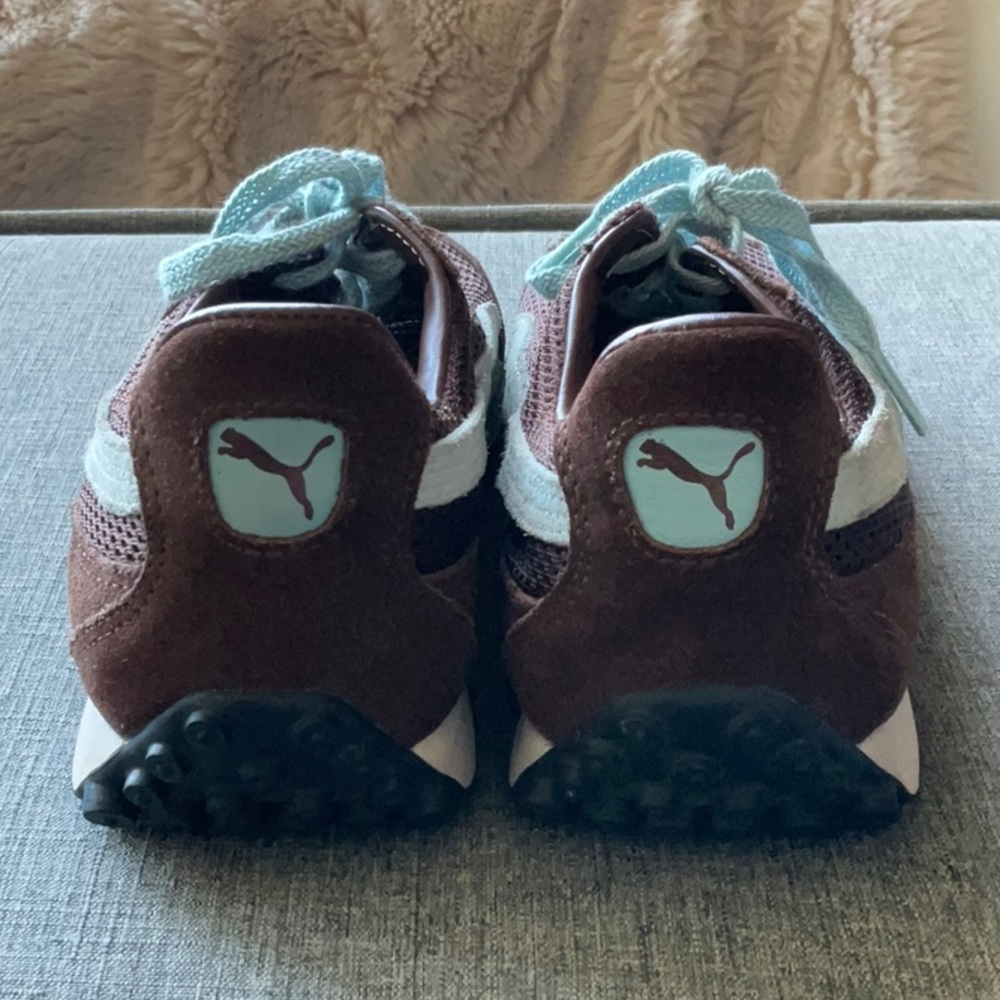 Puma Vintage Whirlwind Sneakers Brown & Baby Blue